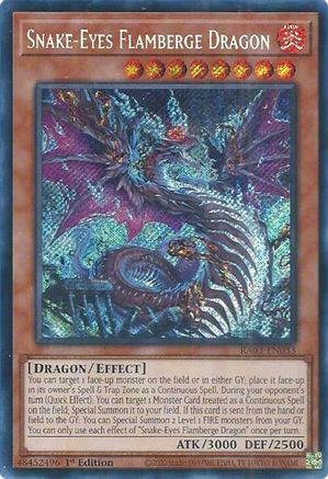 Snake-Eyes Flamberge Dragon (Secret Rare) (RA03-EN033) - Quarter Century Bonanza 1st Edition - Premium Yugioh Single from Konami - Just $0.26! Shop now at Game Crave Tournament Store