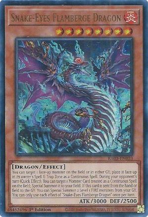 Snake-Eyes Flamberge Dragon (UR) (RA03-EN033) - Quarter Century Bonanza 1st Edition - Premium Yugioh Single from Konami - Just $0.25! Shop now at Game Crave Tournament Store