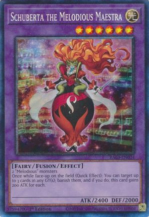 Schuberta the Melodious Maestra (PCR) (RA03-EN034) - Quarter Century Bonanza 1st Edition - Premium Yugioh Single from Konami - Just $0.25! Shop now at Game Crave Tournament Store