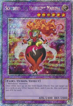 Schuberta the Melodious Maestra (Platinum Secret Rare) (RA03-EN034) - Quarter Century Bonanza 1st Edition - Premium Yugioh Single from Konami - Just $0.34! Shop now at Game Crave Tournament Store