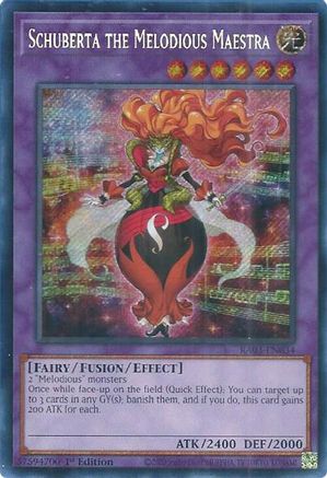 Schuberta the Melodious Maestra (Secret Rare) (RA03-EN034) - Quarter Century Bonanza 1st Edition - Premium Yugioh Single from Konami - Just $0.25! Shop now at Game Crave Tournament Store