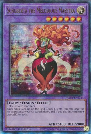 Schuberta the Melodious Maestra (PUR) (RA03-EN034) - Quarter Century Bonanza 1st Edition - Premium Yugioh Single from Konami - Just $0.25! Shop now at Game Crave Tournament Store