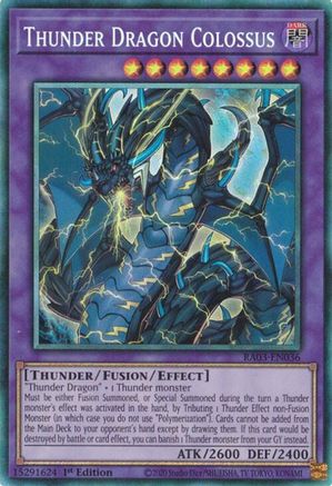 Thunder Dragon Colossus (PCR) (RA03-EN036) - Quarter Century Bonanza 1st Edition - Premium Yugioh Single from Konami - Just $0.81! Shop now at Game Crave Tournament Store