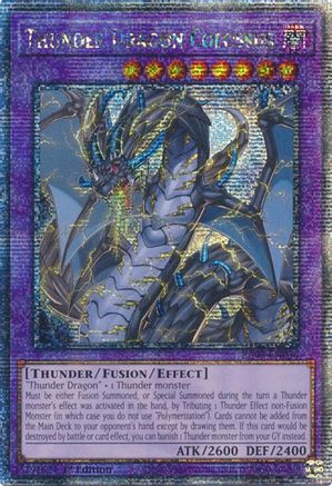 Thunder Dragon Colossus (Quarter Century Secret Rare) (RA03-EN036) - Quarter Century Bonanza 1st Edition - Premium Yugioh Single from Konami - Just $9.06! Shop now at Game Crave Tournament Store