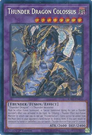 Thunder Dragon Colossus (Secret Rare) (RA03-EN036) - Quarter Century Bonanza 1st Edition - Premium Yugioh Single from Konami - Just $0.39! Shop now at Game Crave Tournament Store