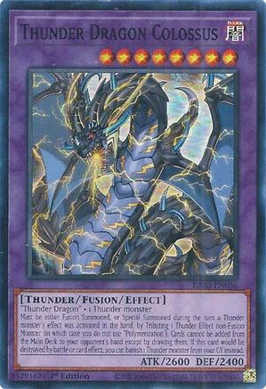 Thunder Dragon Colossus (RA03-EN036) - Quarter Century Bonanza 1st Edition - Premium Yugioh Single from Konami - Just $0.25! Shop now at Game Crave Tournament Store