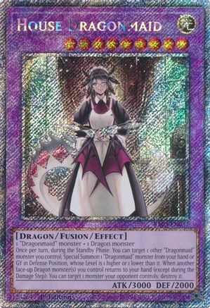 House Dragonmaid (Platinum Secret Rare) (RA03-EN037) - Quarter Century Bonanza 1st Edition - Premium Yugioh Single from Konami - Just $0.73! Shop now at Game Crave Tournament Store
