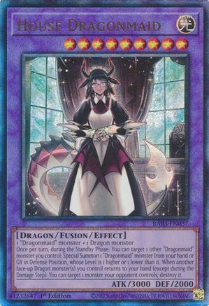 House Dragonmaid (PUR) (RA03-EN037) - Quarter Century Bonanza 1st Edition - Premium Yugioh Single from Konami - Just $0.33! Shop now at Game Crave Tournament Store