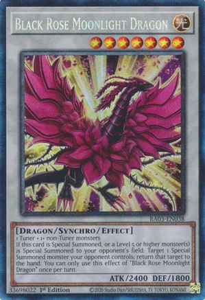 Black Rose Moonlight Dragon (PCR) (RA03-EN038) - Quarter Century Bonanza 1st Edition - Premium Yugioh Single from Konami - Just $0.98! Shop now at Game Crave Tournament Store