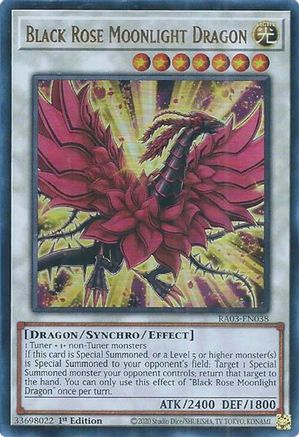 Black Rose Moonlight Dragon (UR) (RA03-EN038) - Quarter Century Bonanza 1st Edition - Premium Yugioh Single from Konami - Just $0.25! Shop now at Game Crave Tournament Store