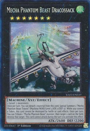 Mecha Phantom Beast Dracossack (PCR) (RA03-EN039) - Quarter Century Bonanza 1st Edition - Premium Yugioh Single from Konami - Just $0.46! Shop now at Game Crave Tournament Store