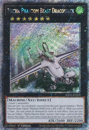 Mecha Phantom Beast Dracossack (Platinum Secret Rare) (RA03-EN039) - Quarter Century Bonanza 1st Edition - Premium Yugioh Single from Konami - Just $0.91! Shop now at Game Crave Tournament Store