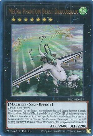 Mecha Phantom Beast Dracossack (UR) (RA03-EN039) - Quarter Century Bonanza 1st Edition - Premium Yugioh Single from Konami - Just $0.25! Shop now at Game Crave Tournament Store