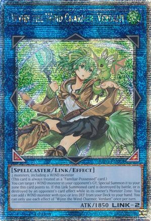 Wynn the Wind Charmer, Verdant (Quarter Century Secret Rare) (RA03-EN045) - Quarter Century Bonanza 1st Edition - Premium Yugioh Single from Konami - Just $8.74! Shop now at Game Crave Tournament Store