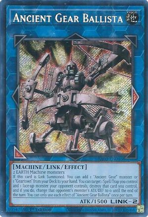 Ancient Gear Ballista (Secret Rare) (RA03-EN046) - Quarter Century Bonanza 1st Edition - Premium Yugioh Single from Konami - Just $0.25! Shop now at Game Crave Tournament Store