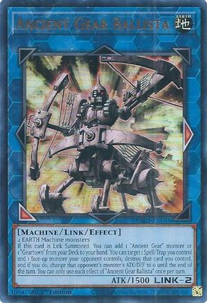 Ancient Gear Ballista (UR) (RA03-EN046) - Quarter Century Bonanza 1st Edition - Premium Yugioh Single from Konami - Just $0.25! Shop now at Game Crave Tournament Store