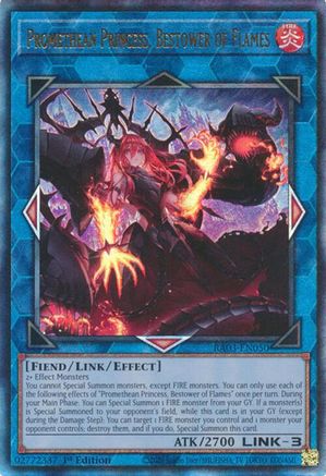 Promethean Princess, Bestower of Flames (PUR) (RA03-EN050) - Quarter Century Bonanza 1st Edition - Premium Yugioh Single from Konami - Just $2.41! Shop now at Game Crave Tournament Store