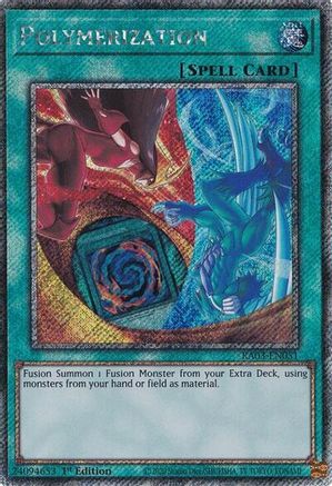 Polymerization (B) (HERO Art) (Platinum Secret Rare) (RA03-EN051) - Quarter Century Bonanza 1st Edition - Premium Yugioh Single from Konami - Just $3.15! Shop now at Game Crave Tournament Store