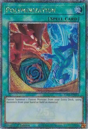 Polymerization (Quarter Century Secret Rare) (RA03-EN051) - Quarter Century Bonanza 1st Edition - Premium Yugioh Single from Konami - Just $15.80! Shop now at Game Crave Tournament Store