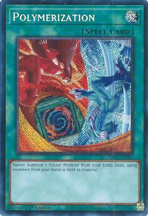Polymerization (B) (HERO Art) (Secret Rare) (RA03-EN051) - Quarter Century Bonanza 1st Edition - Premium Yugioh Single from Konami - Just $1! Shop now at Game Crave Tournament Store