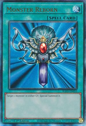 Monster Reborn (PUR) (RA03-EN052) - Quarter Century Bonanza 1st Edition - Premium Yugioh Single from Konami - Just $0.98! Shop now at Game Crave Tournament Store