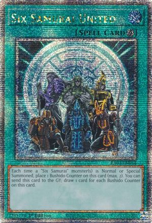 Six Samurai United (Quarter Century Secret Rare) (RA03-EN054) - Quarter Century Bonanza 1st Edition - Premium Yugioh Single from Konami - Just $1.90! Shop now at Game Crave Tournament Store