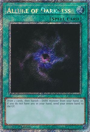 Allure of Darkness (Platinum Secret Rare) (RA03-EN055) - Quarter Century Bonanza 1st Edition - Premium Yugioh Single from Konami - Just $3.74! Shop now at Game Crave Tournament Store