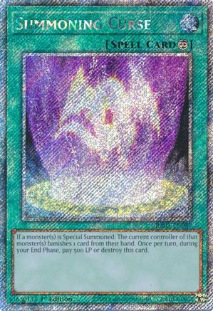Summoning Curse (Platinum Secret Rare) (RA03-EN057) - Quarter Century Bonanza 1st Edition - Premium Yugioh Single from Konami - Just $0.37! Shop now at Game Crave Tournament Store