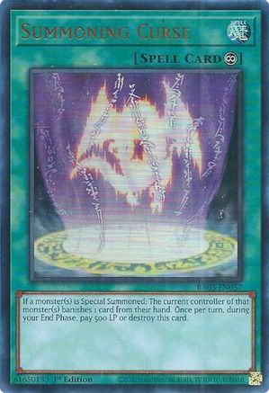 Summoning Curse (UR) (RA03-EN057) - Quarter Century Bonanza 1st Edition - Premium Yugioh Single from Konami - Just $0.25! Shop now at Game Crave Tournament Store