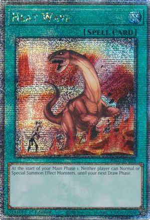 Heat Wave (Quarter Century Secret Rare) (RA03-EN058) - Quarter Century Bonanza 1st Edition - Premium Yugioh Single from Konami - Just $5.86! Shop now at Game Crave Tournament Store