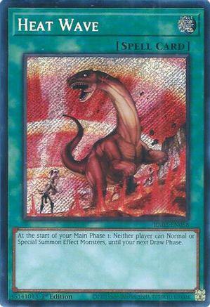 Heat Wave (Secret Rare) (RA03-EN058) - Quarter Century Bonanza 1st Edition - Premium Yugioh Single from Konami - Just $0.40! Shop now at Game Crave Tournament Store