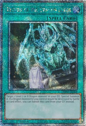 Return of the Dragon Lords (Quarter Century Secret Rare) (RA03-EN060) - Quarter Century Bonanza 1st Edition - Premium Yugioh Single from Konami - Just $2.14! Shop now at Game Crave Tournament Store