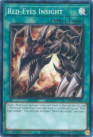 Red-Eyes Insight (RA03-EN061) - Quarter Century Bonanza 1st Edition - Premium Yugioh Single from Konami - Just $0.25! Shop now at Game Crave Tournament Store