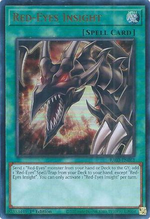 Red-Eyes Insight (UR) (RA03-EN061) - Quarter Century Bonanza 1st Edition - Premium Yugioh Single from Konami - Just $0.25! Shop now at Game Crave Tournament Store