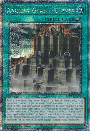 Ancient Gear Fortress (Quarter Century Secret Rare) (RA03-EN062) - Quarter Century Bonanza 1st Edition - Premium Yugioh Single from Konami - Just $2.54! Shop now at Game Crave Tournament Store
