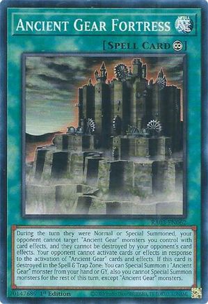 Ancient Gear Fortress (RA03-EN062) - Quarter Century Bonanza 1st Edition - Premium Yugioh Single from Konami - Just $0.25! Shop now at Game Crave Tournament Store