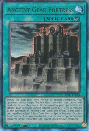 Ancient Gear Fortress (PUR) (RA03-EN062) - Quarter Century Bonanza 1st Edition - Premium Yugioh Single from Konami - Just $0.25! Shop now at Game Crave Tournament Store