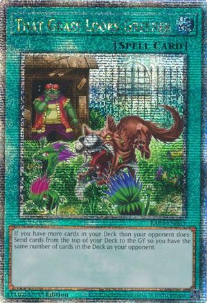 That Grass Looks Greener (Quarter Century Secret Rare) (RA03-EN063) - Quarter Century Bonanza 1st Edition - Premium Yugioh Single from Konami - Just $6.78! Shop now at Game Crave Tournament Store