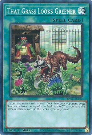 That Grass Looks Greener (RA03-EN063) - Quarter Century Bonanza 1st Edition - Premium Yugioh Single from Konami - Just $0.25! Shop now at Game Crave Tournament Store
