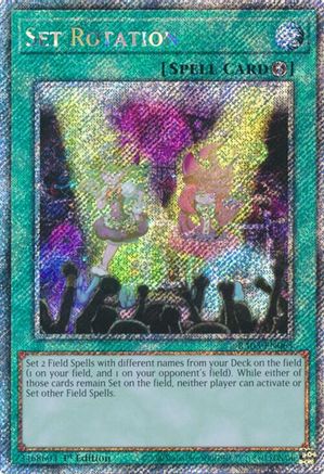 Set Rotation (Platinum Secret Rare) (RA03-EN065) - Quarter Century Bonanza 1st Edition - Premium Yugioh Single from Konami - Just $0.66! Shop now at Game Crave Tournament Store