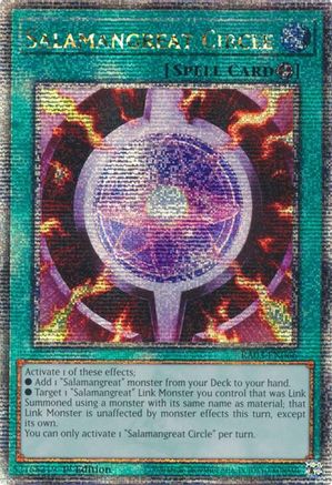 Salamangreat Circle (Quarter Century Secret Rare) (RA03-EN066) - Quarter Century Bonanza 1st Edition - Premium Yugioh Single from Konami - Just $3.29! Shop now at Game Crave Tournament Store