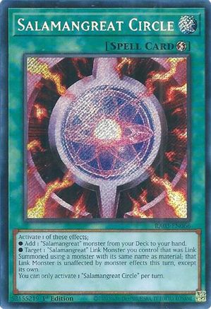 Salamangreat Circle (Secret Rare) (RA03-EN066) - Quarter Century Bonanza 1st Edition - Premium Yugioh Single from Konami - Just $0.25! Shop now at Game Crave Tournament Store