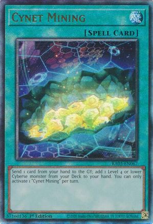 Cynet Mining (PUR) (RA03-EN067) - Quarter Century Bonanza 1st Edition - Premium Yugioh Single from Konami - Just $0.51! Shop now at Game Crave Tournament Store