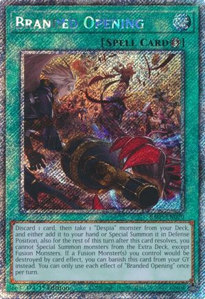 Branded Opening (Platinum Secret Rare) (RA03-EN070) - Quarter Century Bonanza 1st Edition - Premium Yugioh Single from Konami - Just $2.02! Shop now at Game Crave Tournament Store