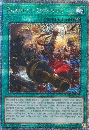 Branded Opening (Quarter Century Secret Rare) (RA03-EN070) - Quarter Century Bonanza 1st Edition - Premium Yugioh Single from Konami - Just $13.56! Shop now at Game Crave Tournament Store