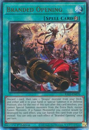 Branded Opening (PUR) (RA03-EN070) - Quarter Century Bonanza 1st Edition - Premium Yugioh Single from Konami - Just $0.30! Shop now at Game Crave Tournament Store