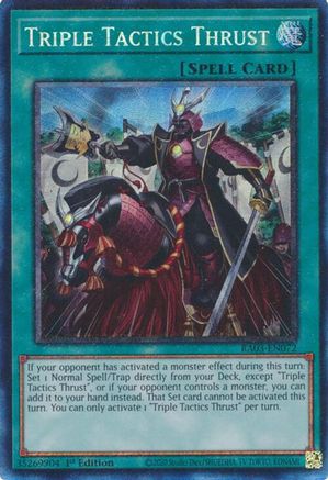 Triple Tactics Thrust (PCR) (RA03-EN072) - Quarter Century Bonanza 1st Edition - Premium Yugioh Single from Konami - Just $13.53! Shop now at Game Crave Tournament Store