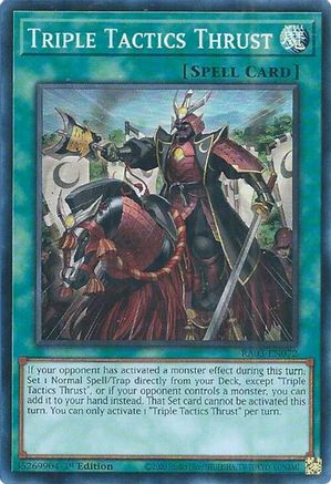 Triple Tactics Thrust (RA03-EN072) - Quarter Century Bonanza 1st Edition - Premium Yugioh Single from Konami - Just $12.04! Shop now at Game Crave Tournament Store