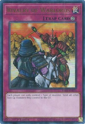 Rivalry of Warlords (UR) (RA03-EN075) - Quarter Century Bonanza 1st Edition - Premium Yugioh Single from Konami - Just $0.25! Shop now at Game Crave Tournament Store