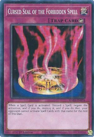 Cursed Seal of the Forbidden Spell (RA03-EN076) - Quarter Century Bonanza 1st Edition - Premium Yugioh Single from Konami - Just $0.25! Shop now at Game Crave Tournament Store
